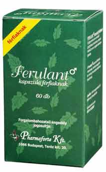 Ferulant férfiaknak -a férfi megtermékenyítő képesség növelésére Ferulant férfiaknak -a férfi megtermékenyítő képesség növelésére